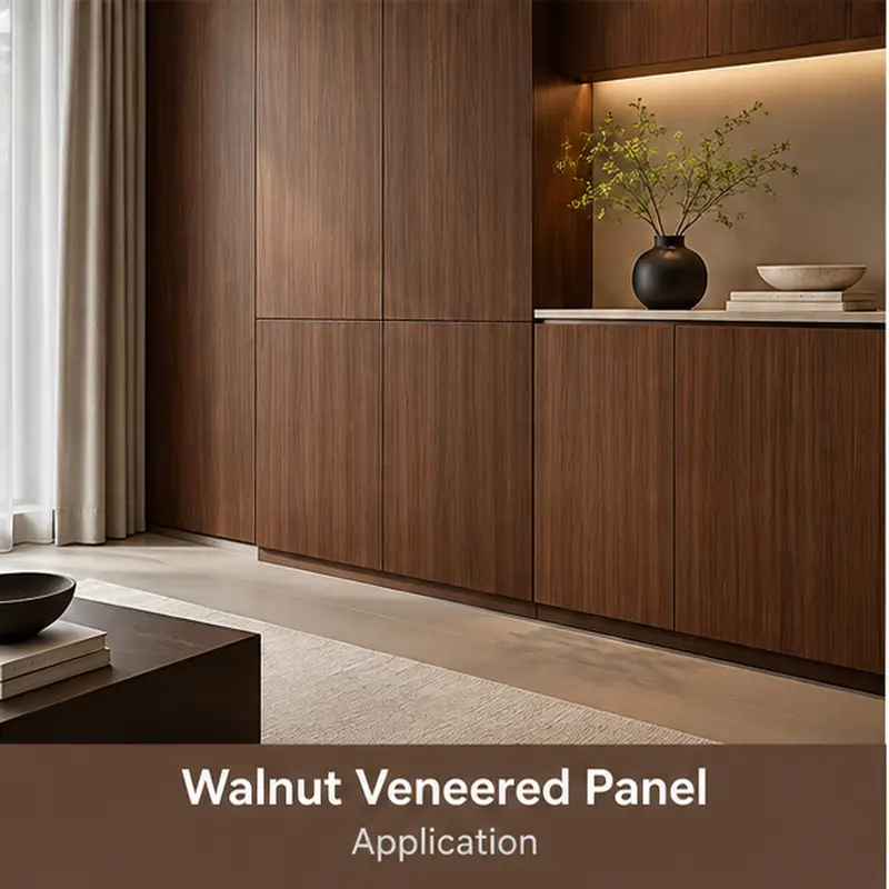 Walnut Veneered Panel Walnut Veneer Decorative Panel - Image 2